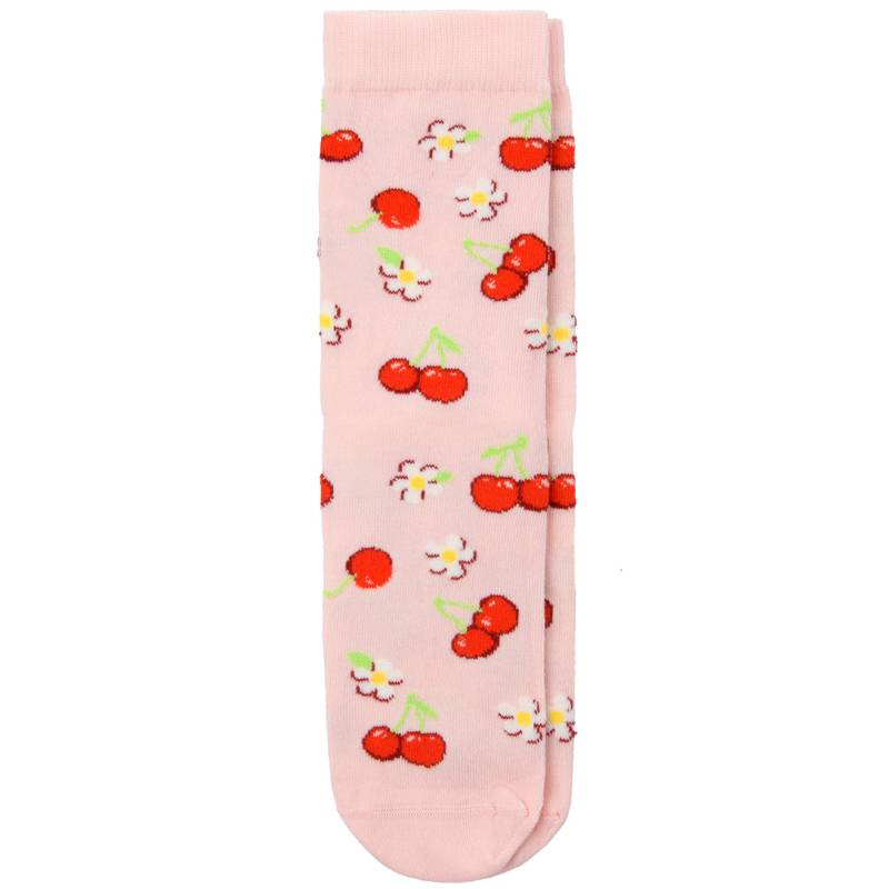 1 Paar Damen Socken mit Kirschen und Blumen von Gina Benotti