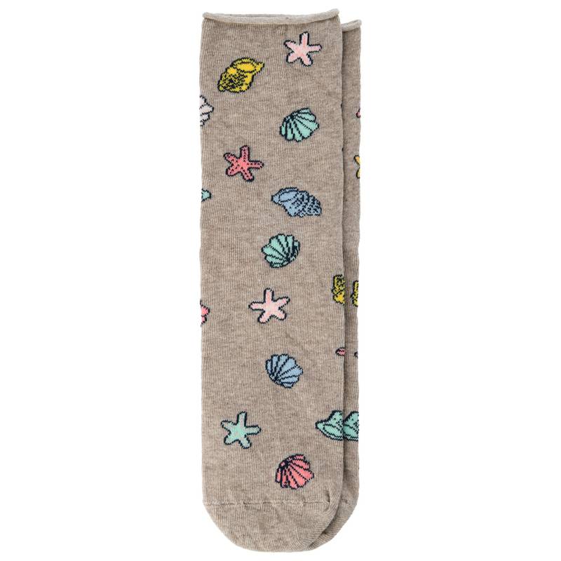 1 Paar Damen Socken mit Muschel-Motiven von Gina Benotti