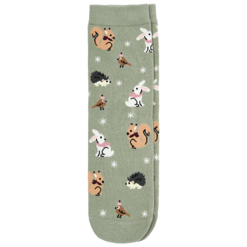 1 Paar Damen Socken mit Reh-Motiv von Gina Benotti