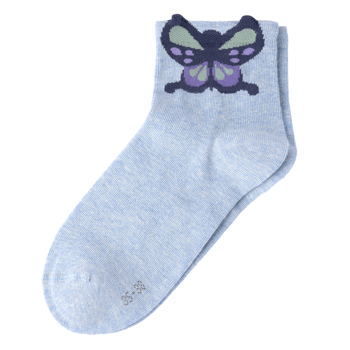 1 Paar Damen Socken mit Schmetterling-Motiv 1 Paar Damen Socken mit Schmetterling-Motiv von Gina Benotti