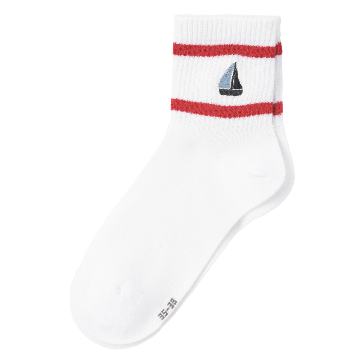 1 Paar Damen Socken mit Stickerei von Gina Benotti
