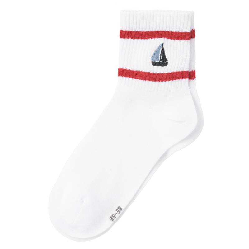 1 Paar Damen Socken mit Stickerei von Gina Benotti