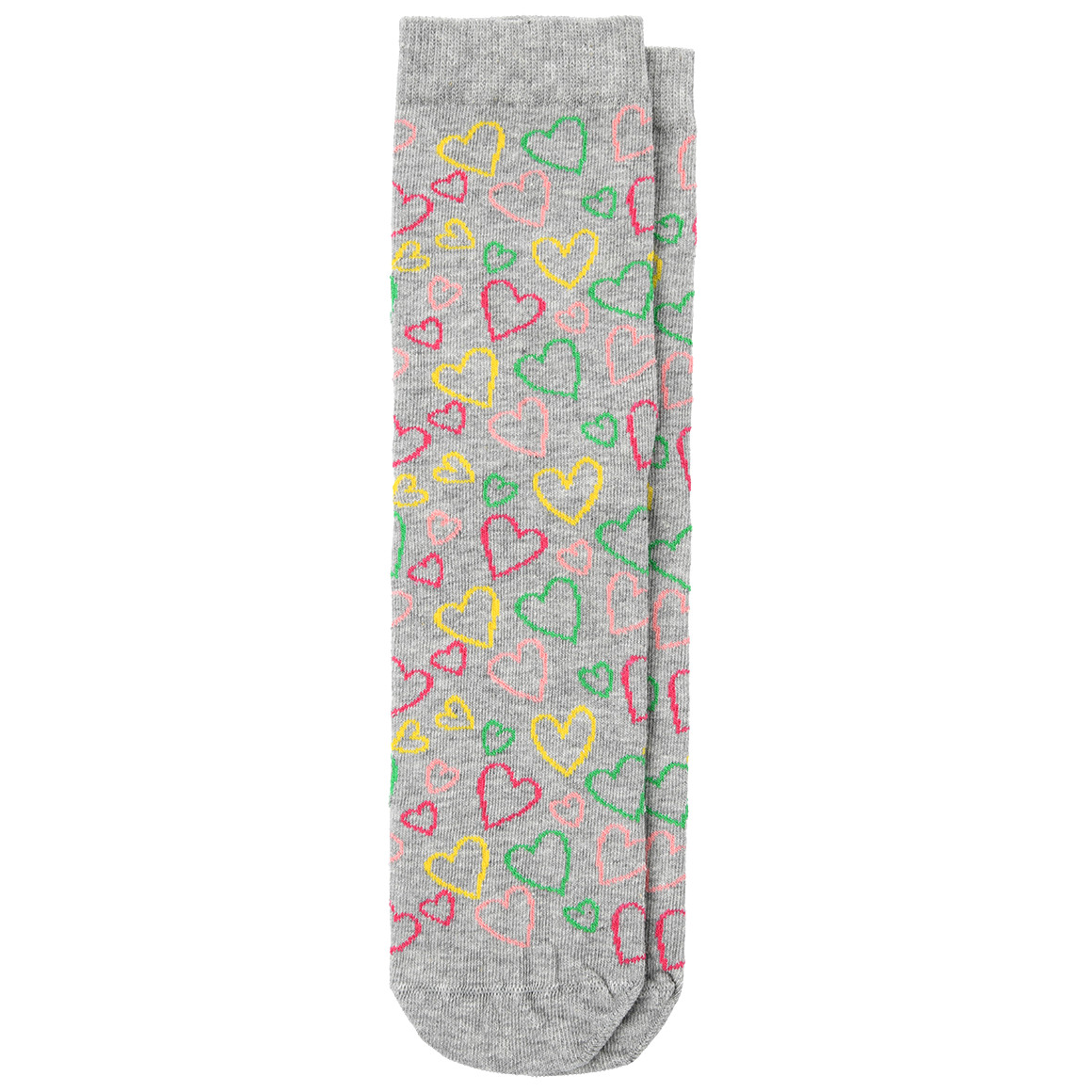 1 Paar Damen Socken mit bunten Herzen 1 Paar Damen Socken mit bunten Herzen von Gina Benotti