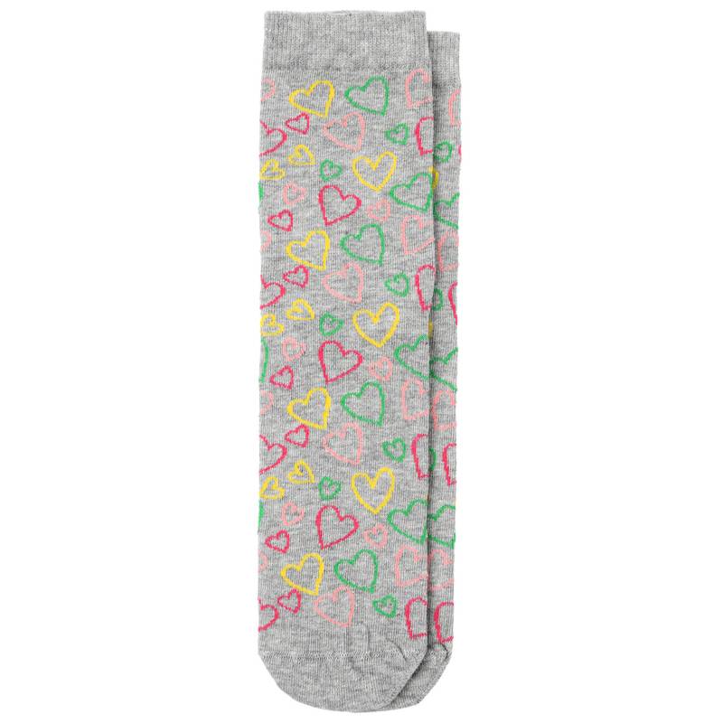 1 Paar Damen Socken mit bunten Herzen von Gina Benotti