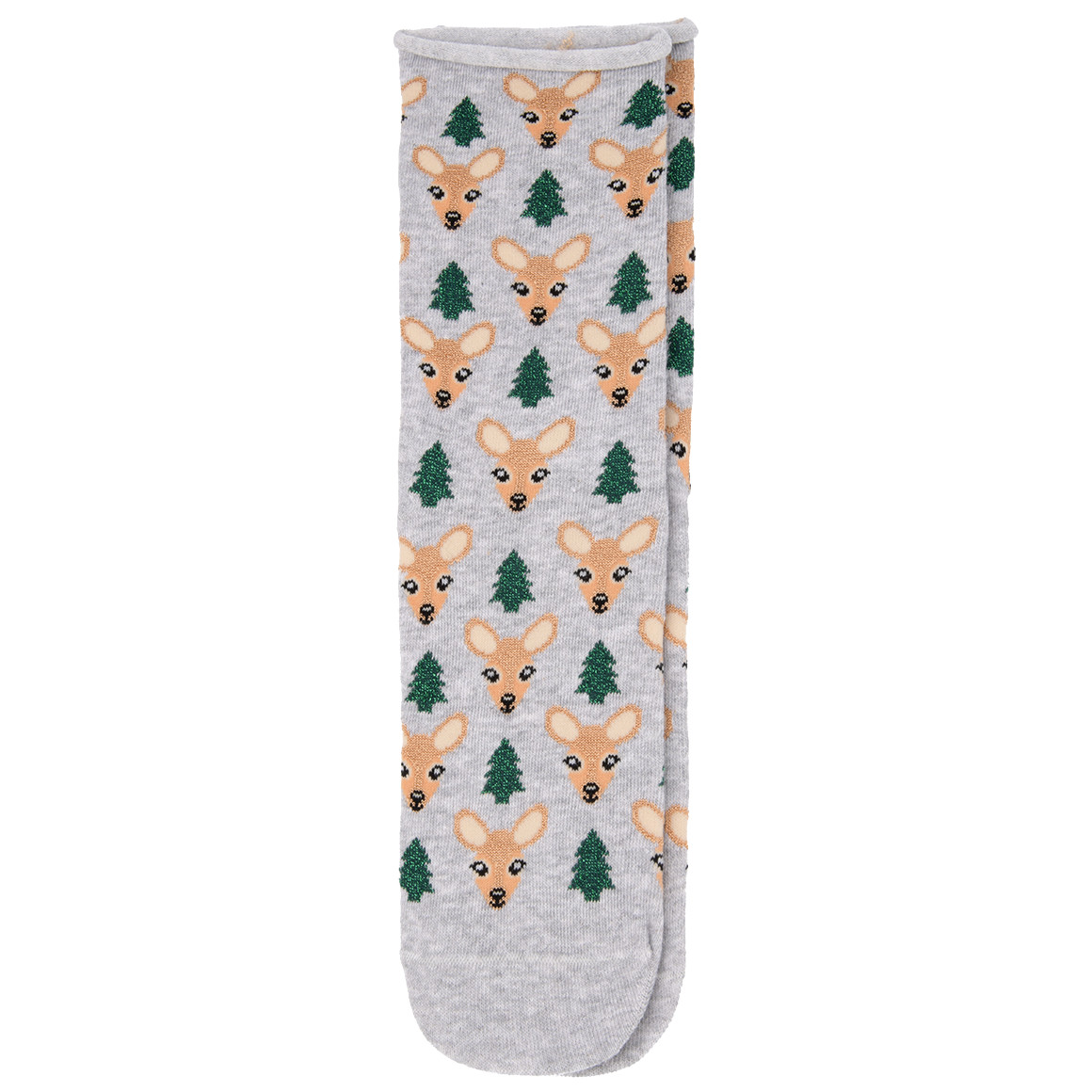 1 Paar Damen Socken mit Rehen von Gina Benotti