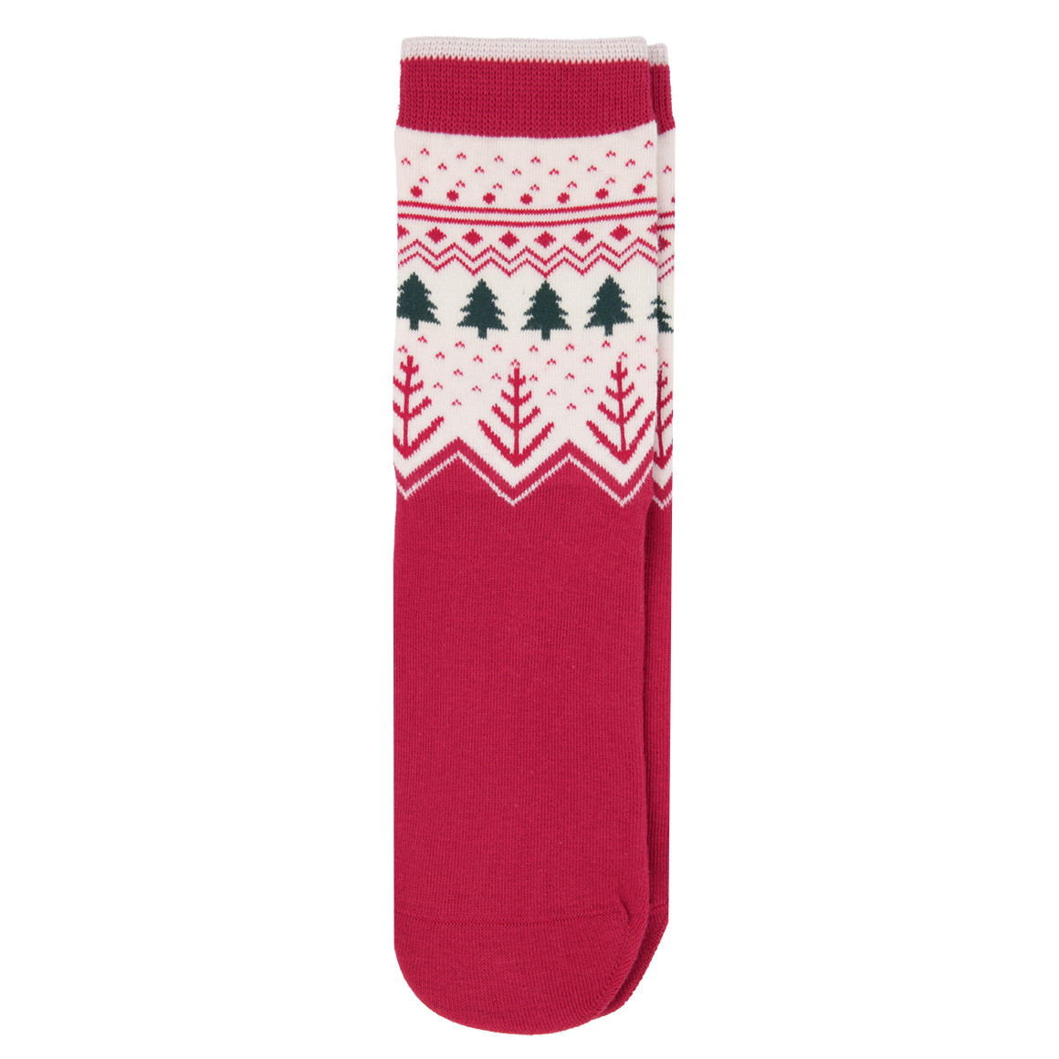 1 Paar Damen Weihnachtssocken schlicht von Gina Benotti