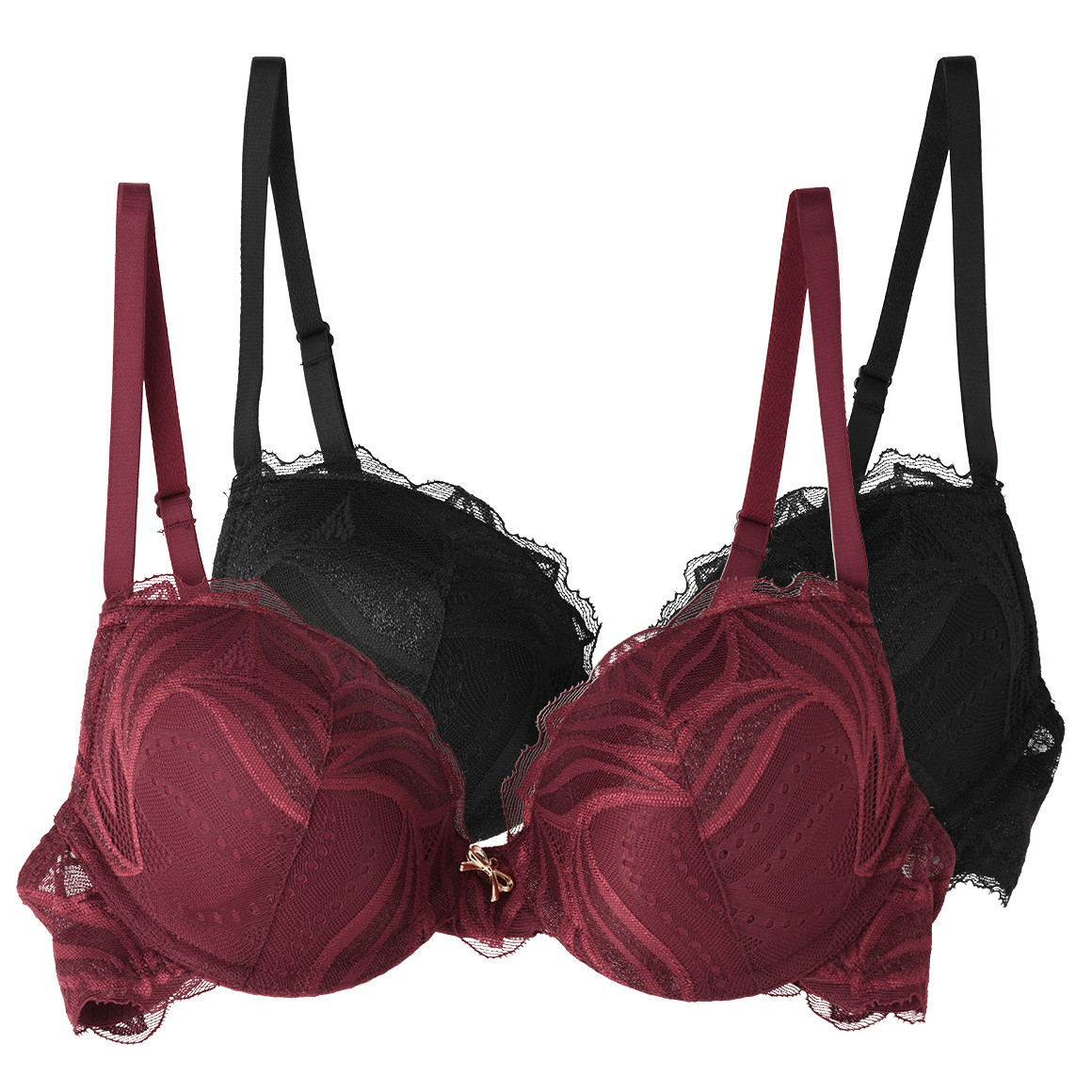 2 Damen Bügel-BHs mit Spitze 2 Damen Bügel-BHs mit Spitze von Gina Benotti