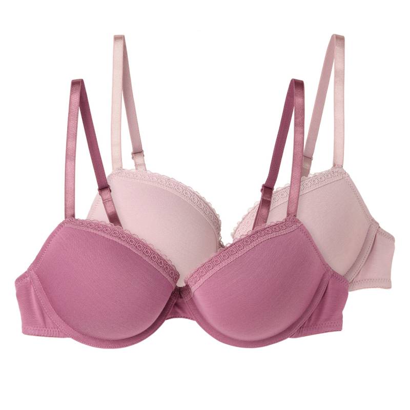 2 Damen Bügel-BHs mit Spitze von Gina Benotti