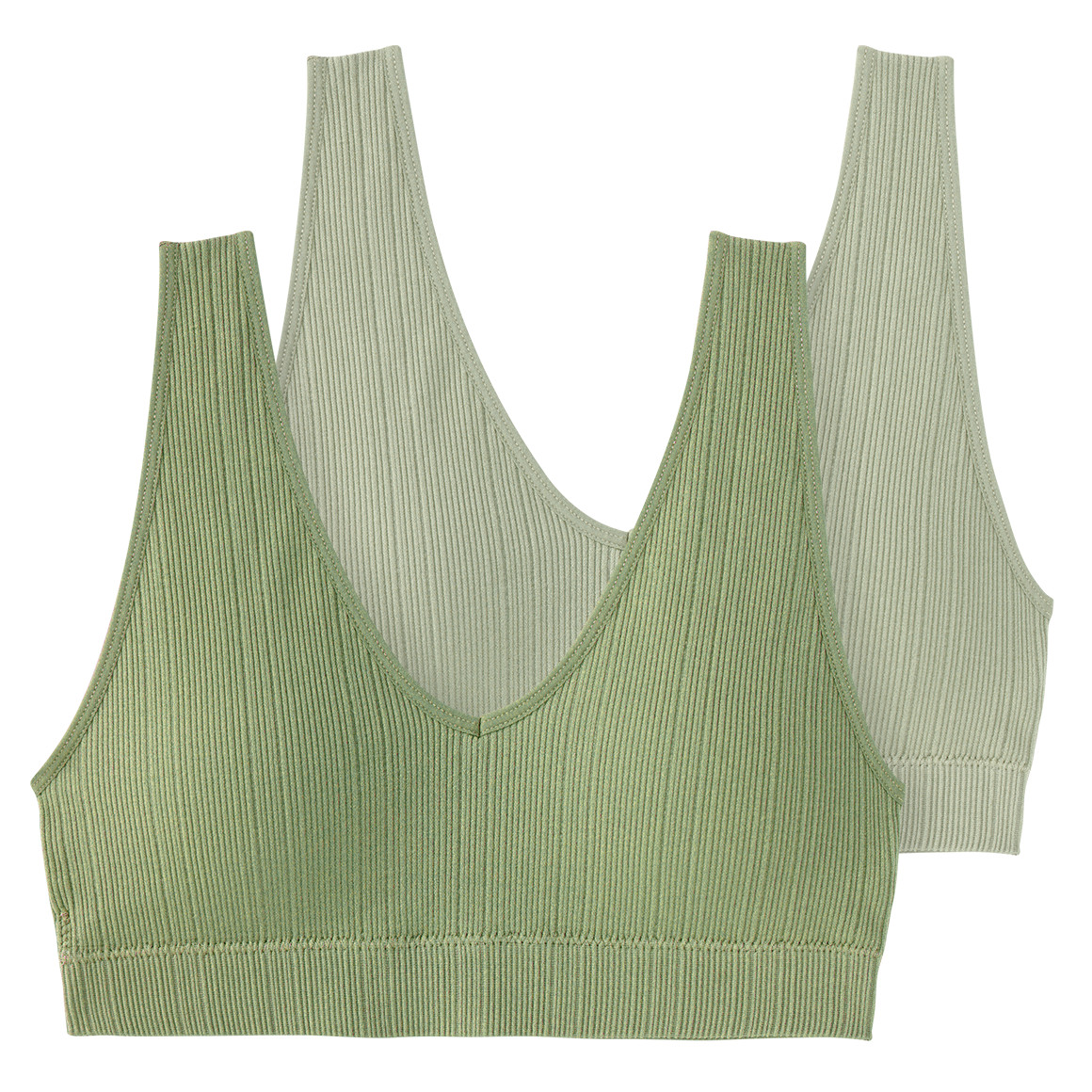 2 Damen Bustiers mit Feinripp-Struktur 2 Damen Bustiers mit Feinripp-Struktur von Gina Benotti