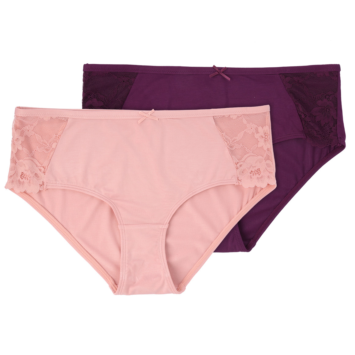 2 Damen Pantys mit Spitzeneinsatz von Gina Benotti