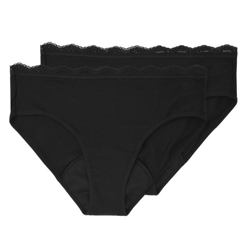 2 Damen Perioden-Slips mit Spitze 2 Damen Perioden-Slips mit Spitze von Gina Benotti