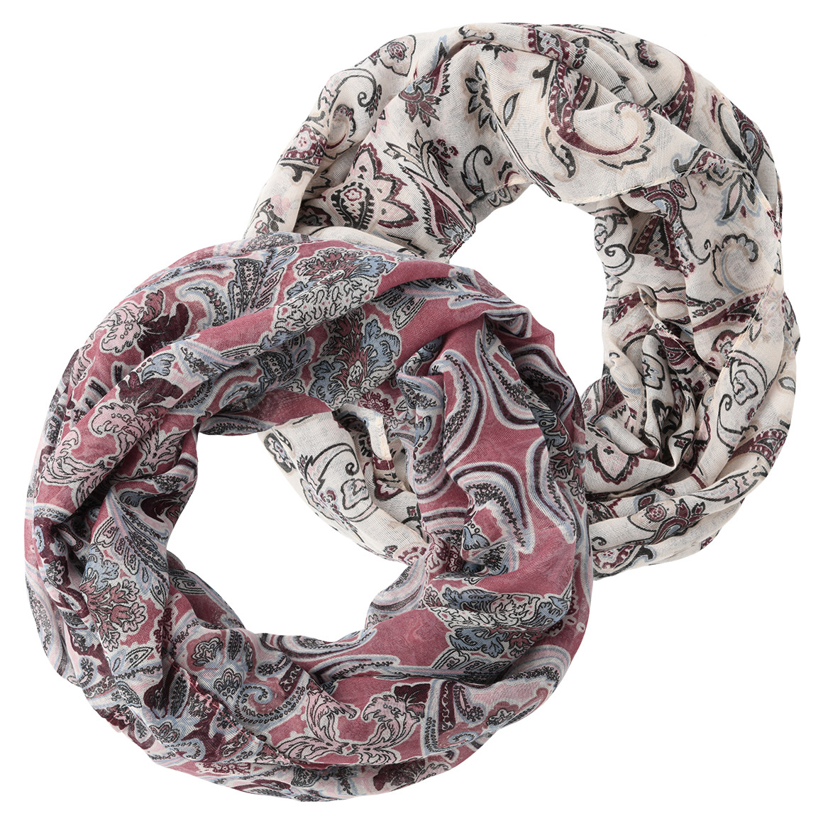 2 Damen Rundschals mit Allover-Muster 2 Damen Rundschals mit Allover-Muster von Gina Benotti
