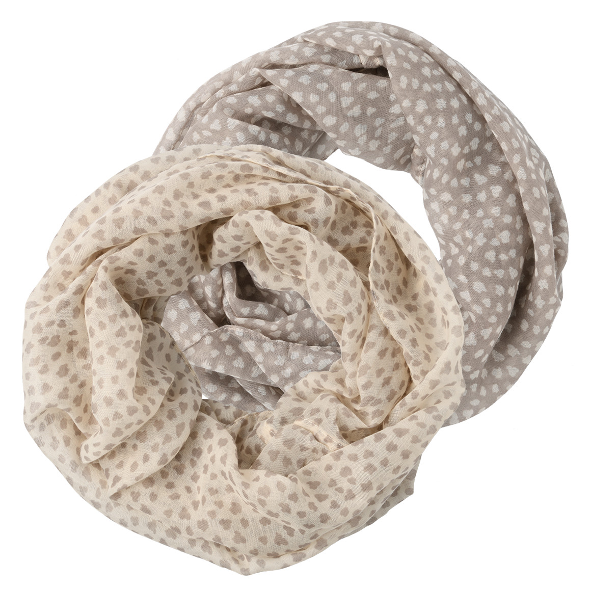 2 Damen Rundschals mit Allover-Muster 2 Damen Rundschals mit Allover-Muster von Gina Benotti