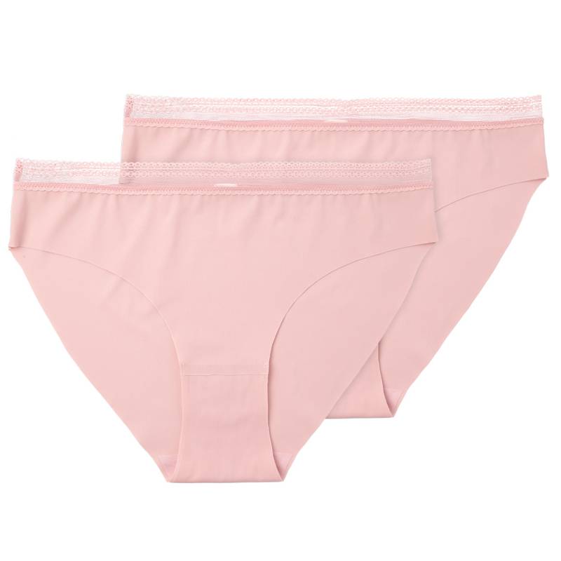 2 Damen Seamless-Slips mit Spitze von Gina Benotti