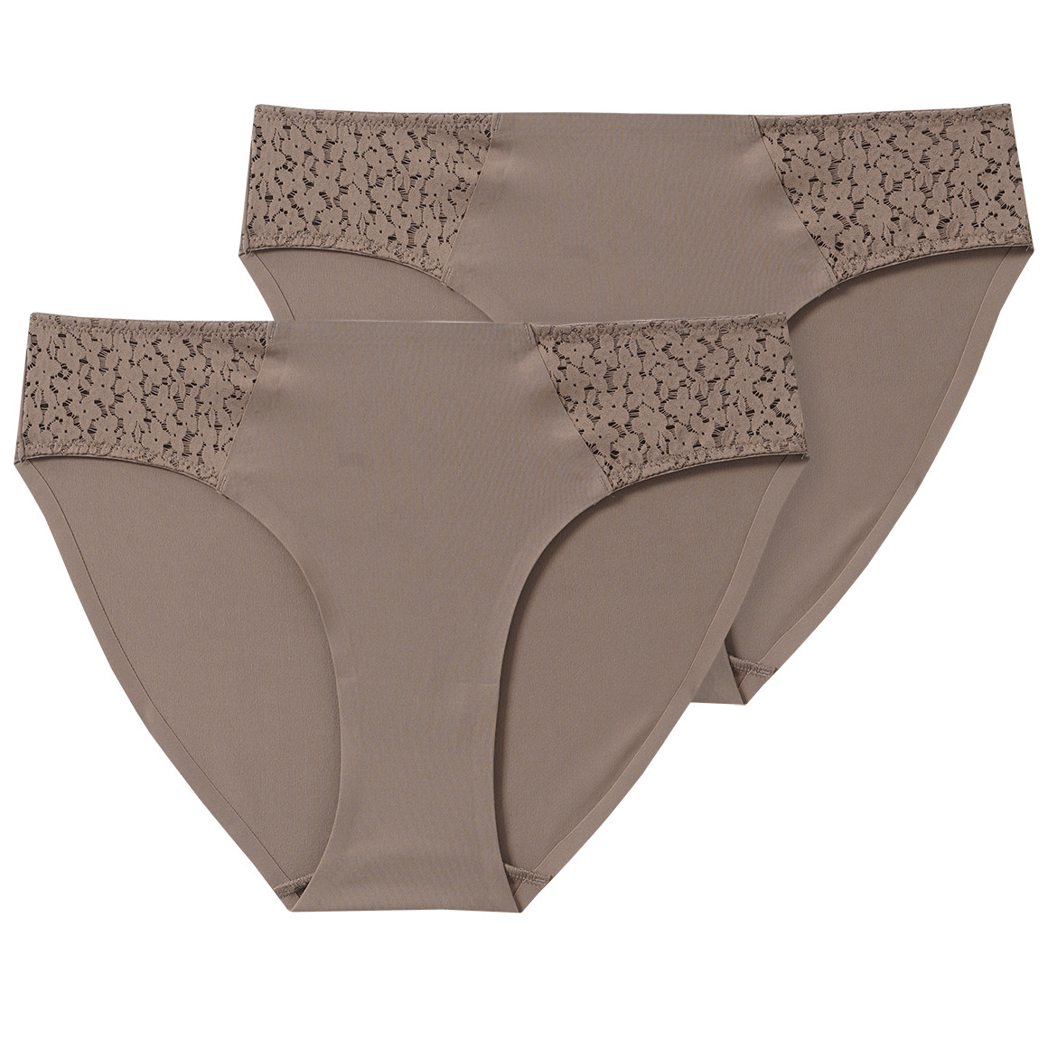 2 Damen Seamless-Slips mit Spitze 2 Damen Seamless-Slips mit Spitze von Gina Benotti