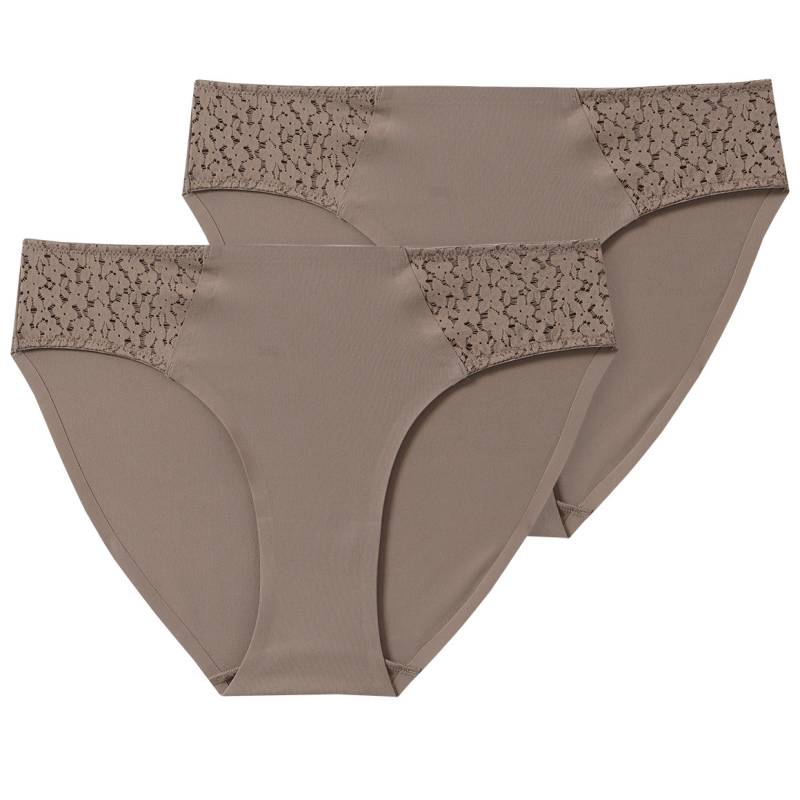 2 Damen Seamless-Slips mit Spitze 2 Damen Seamless-Slips mit Spitze von Gina Benotti