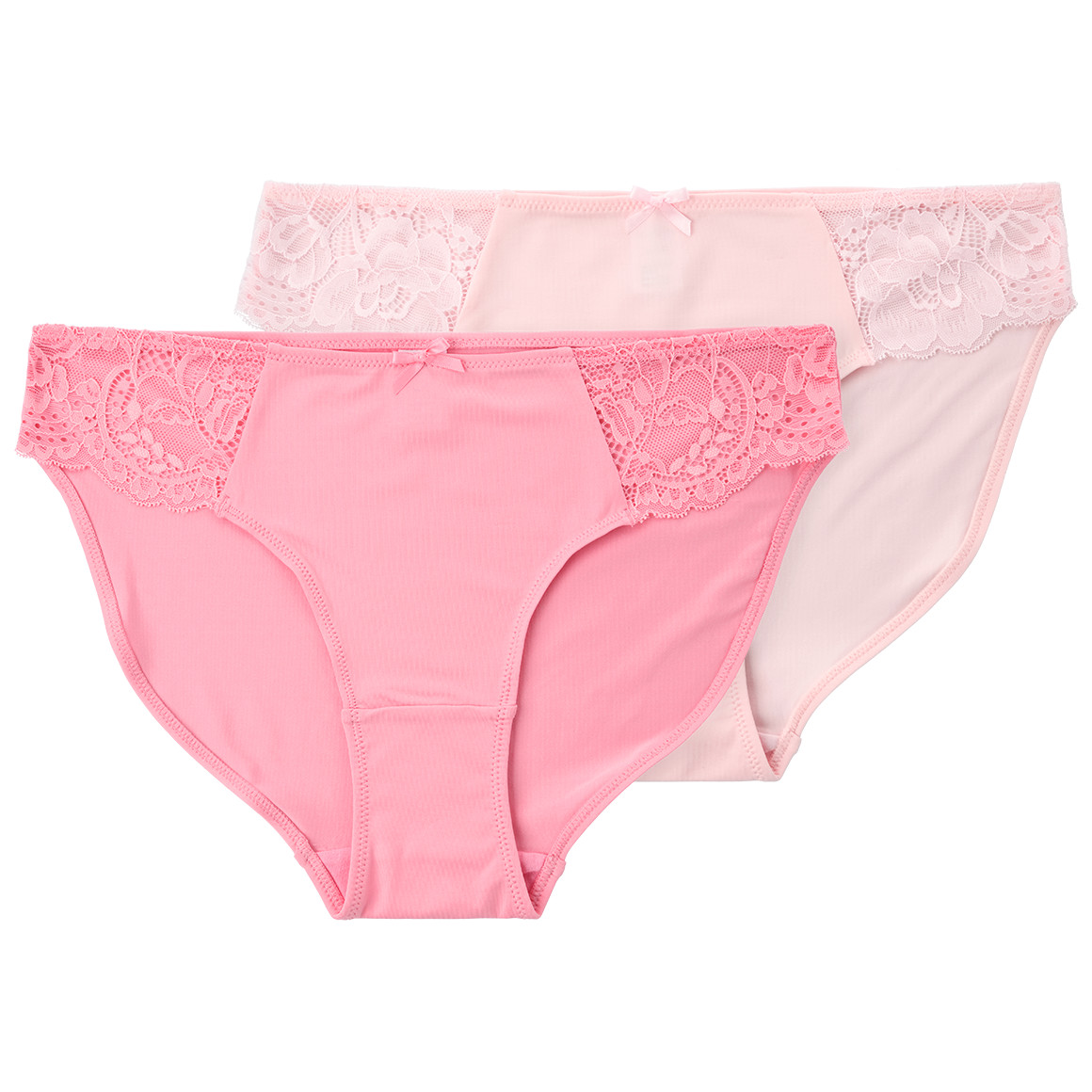 2 Damen Slips mit Spitzeneinsatz von Gina Benotti