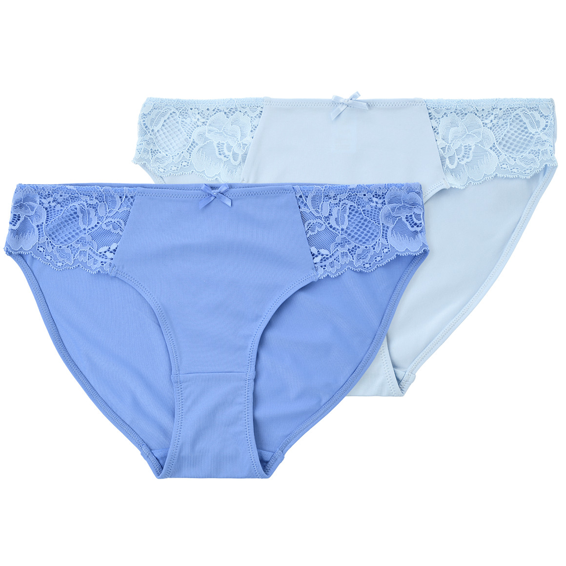 2 Damen Slips mit Spitzeneinsatz von Gina Benotti