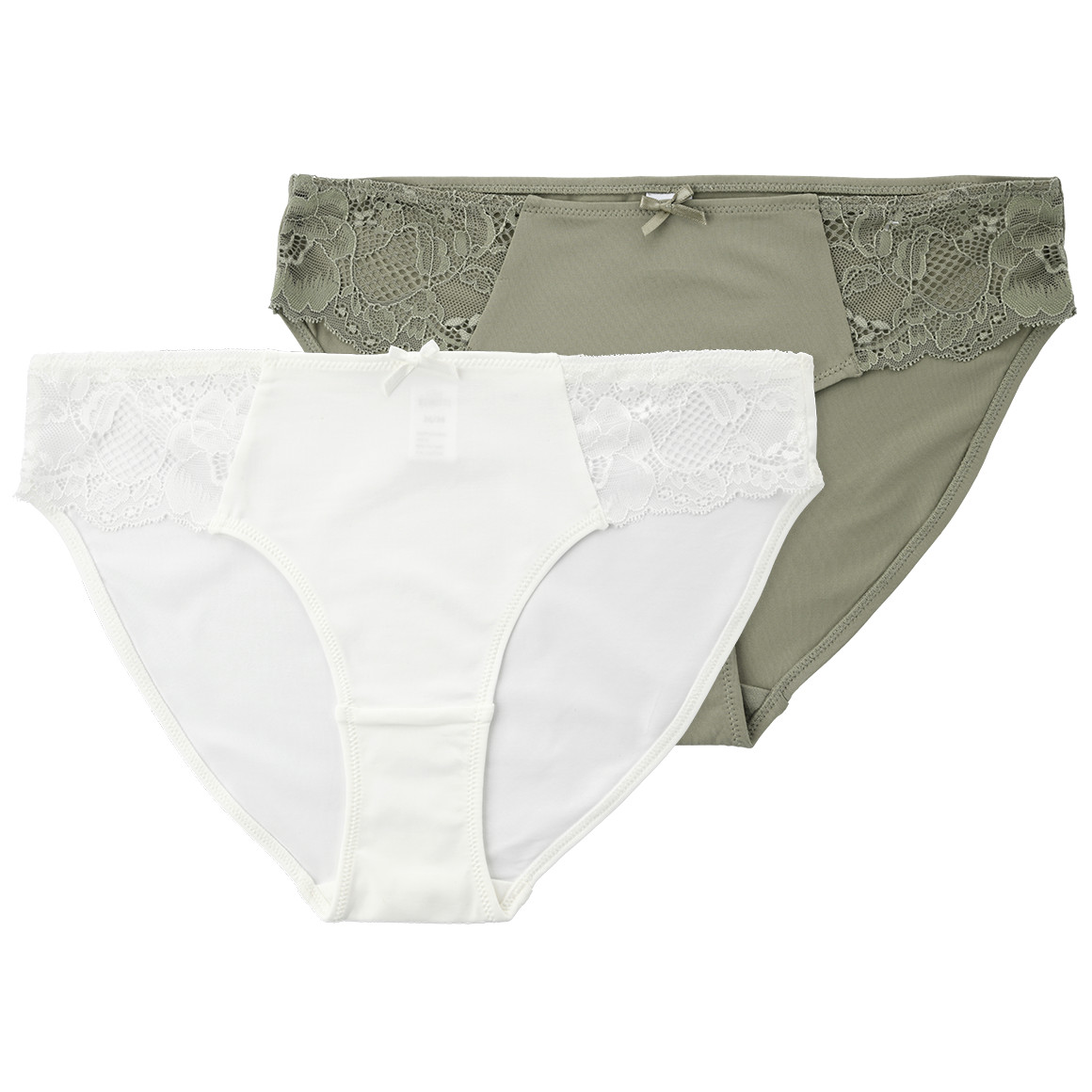 2 Damen Slips mit Spitzeneinsatz von Gina Benotti