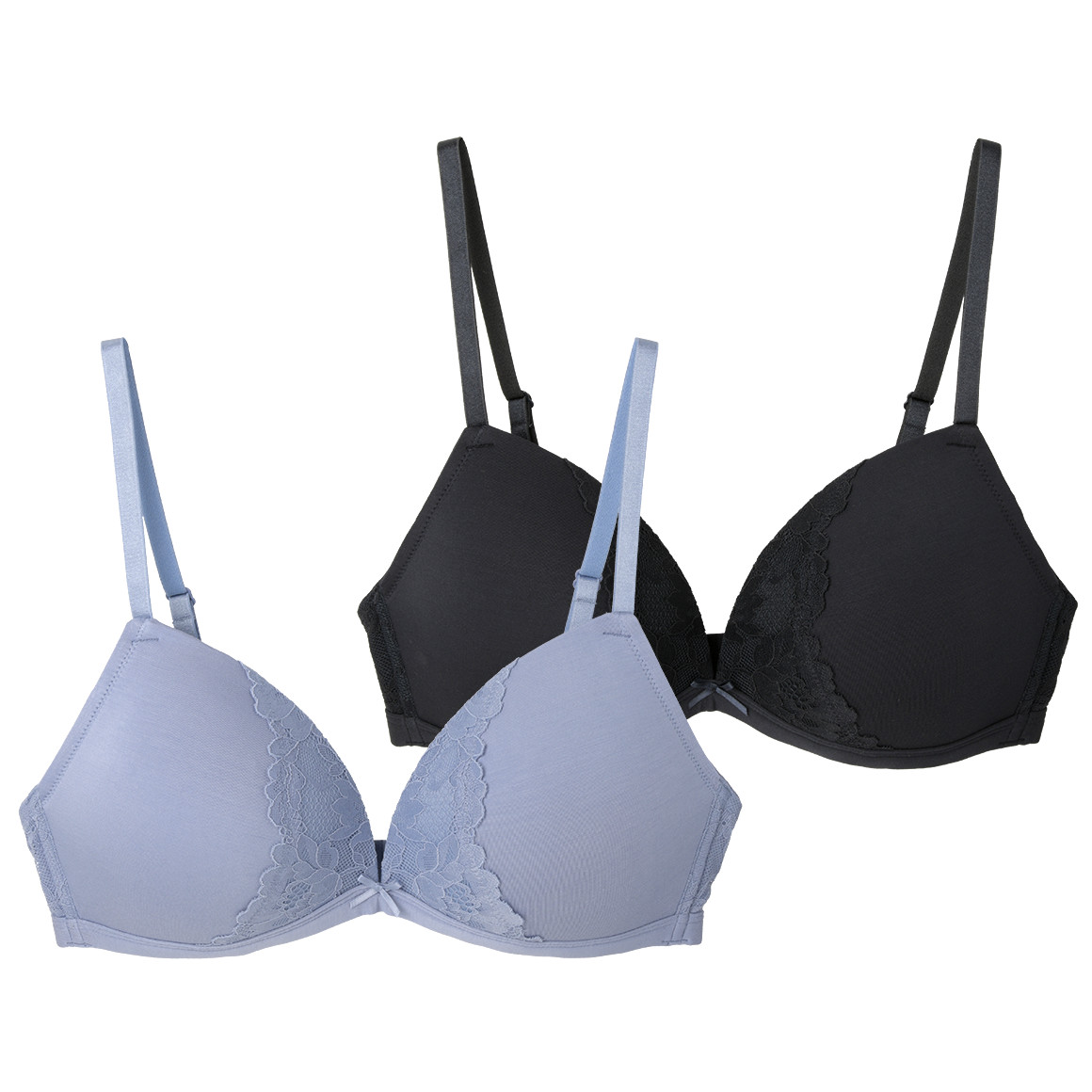 2 Damen Soft-BHs mit Spitze von Gina Benotti