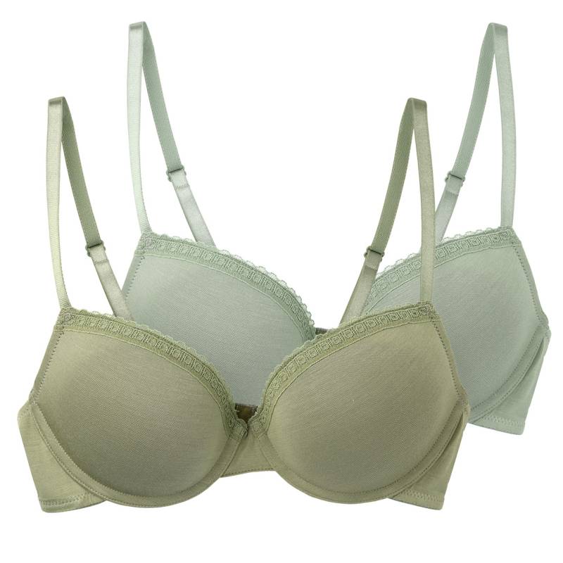 2 Damen Soft-BHs mit Spitze von Gina Benotti