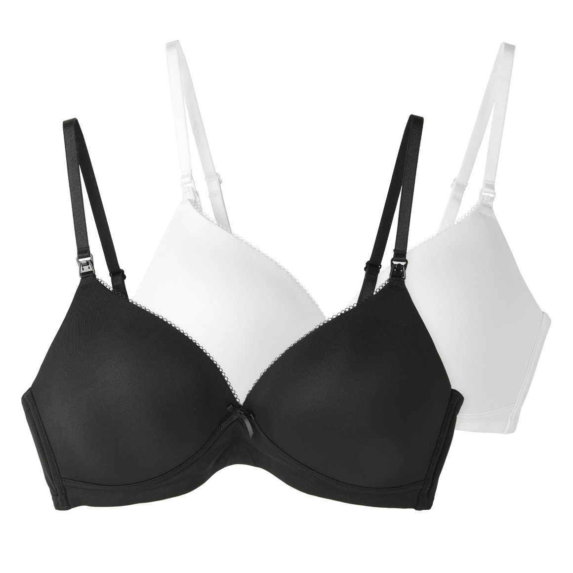 2 Damen Still-BHs unifarben von Gina Benotti