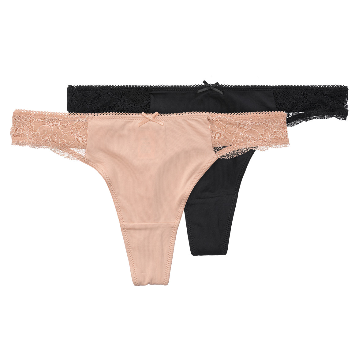 2 Damen Strings mit Spitze von Gina Benotti