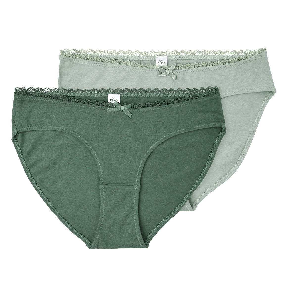 2 Damen Umstands-Slips mit Bio-Baumwolle 2 Damen Umstands-Slips mit Bio-Baumwolle von Gina Benotti