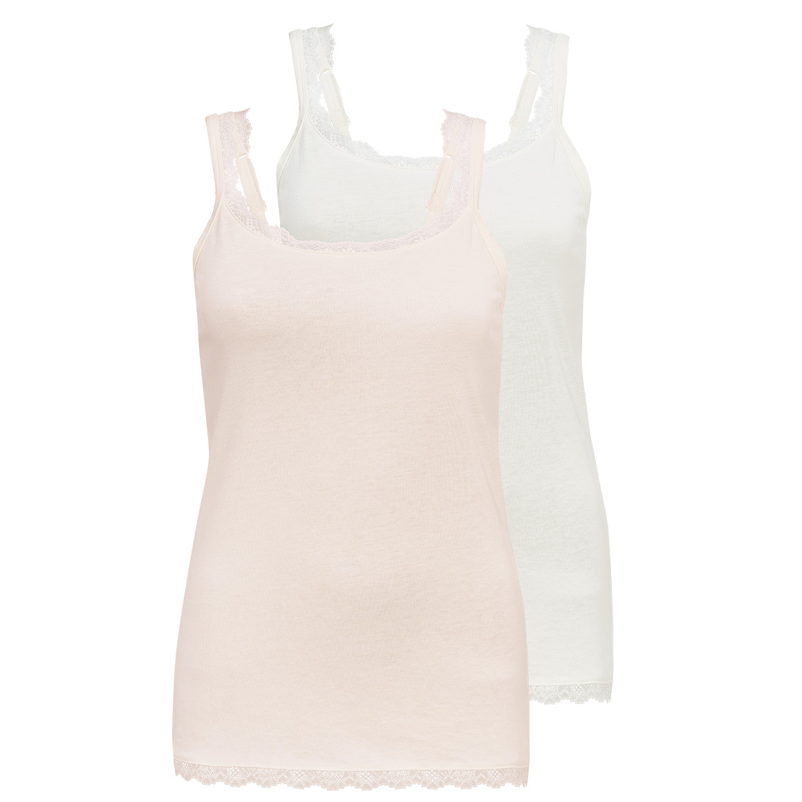 2 Damen Unterhemden mit Spitze 2 Damen Unterhemden mit Spitze von Gina Benotti