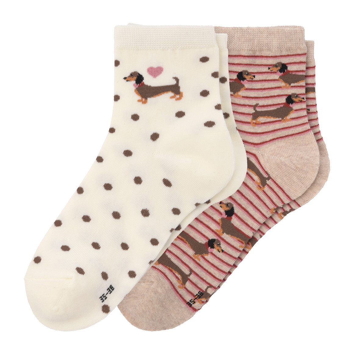 2 Paar Damen Socken mit Bio-Baumwolle 2 Paar Damen Socken mit Bio-Baumwolle von Gina Benotti