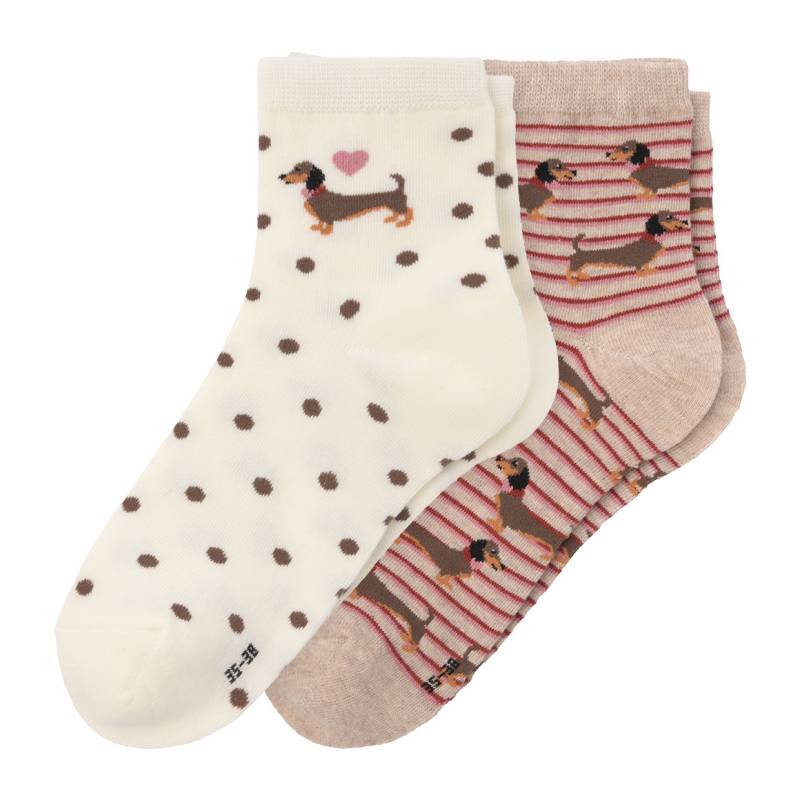 2 Paar Damen Socken mit Bio-Baumwolle 2 Paar Damen Socken mit Bio-Baumwolle von Gina Benotti