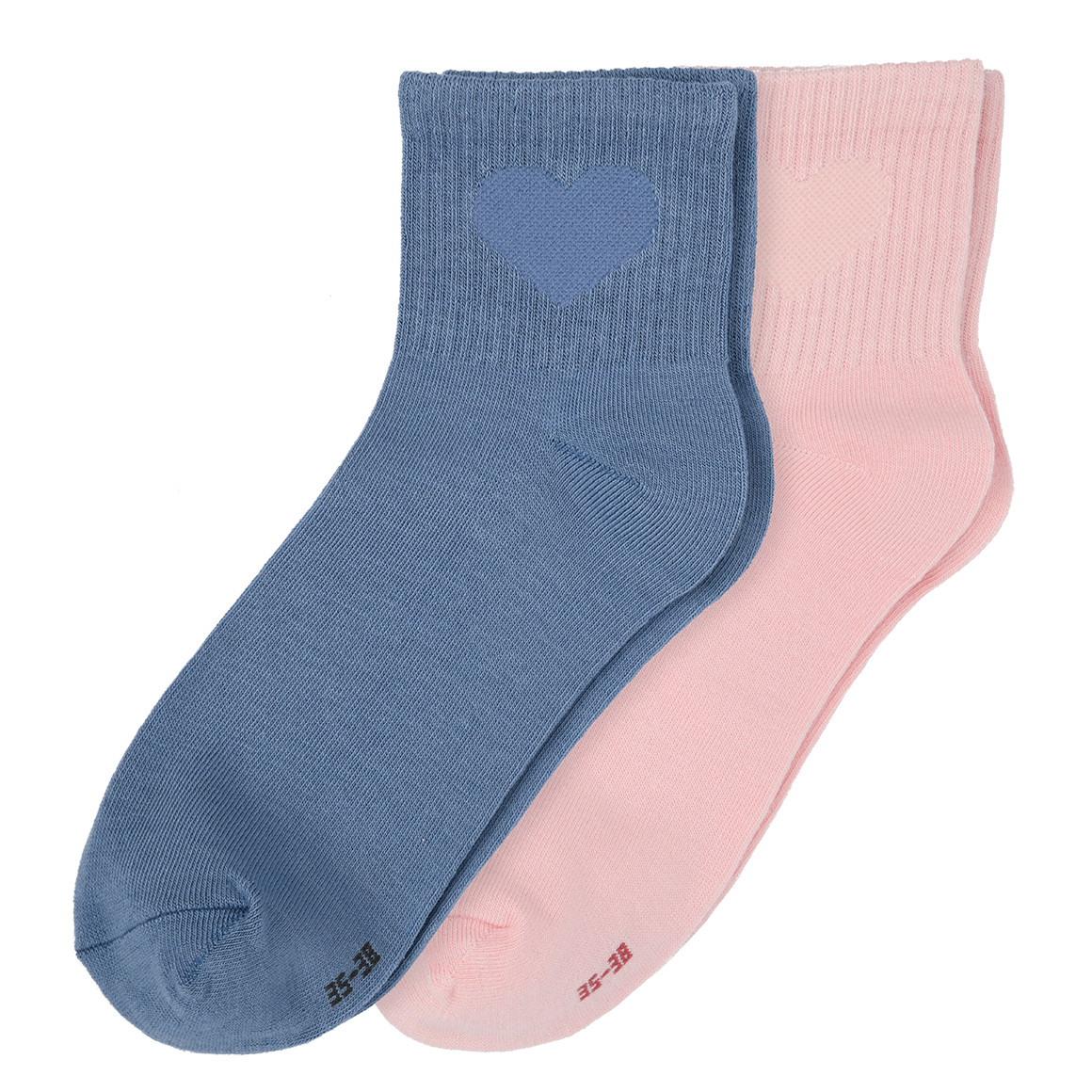 2 Paar Damen Sportsocken mit kurzem Schaft von Gina Benotti