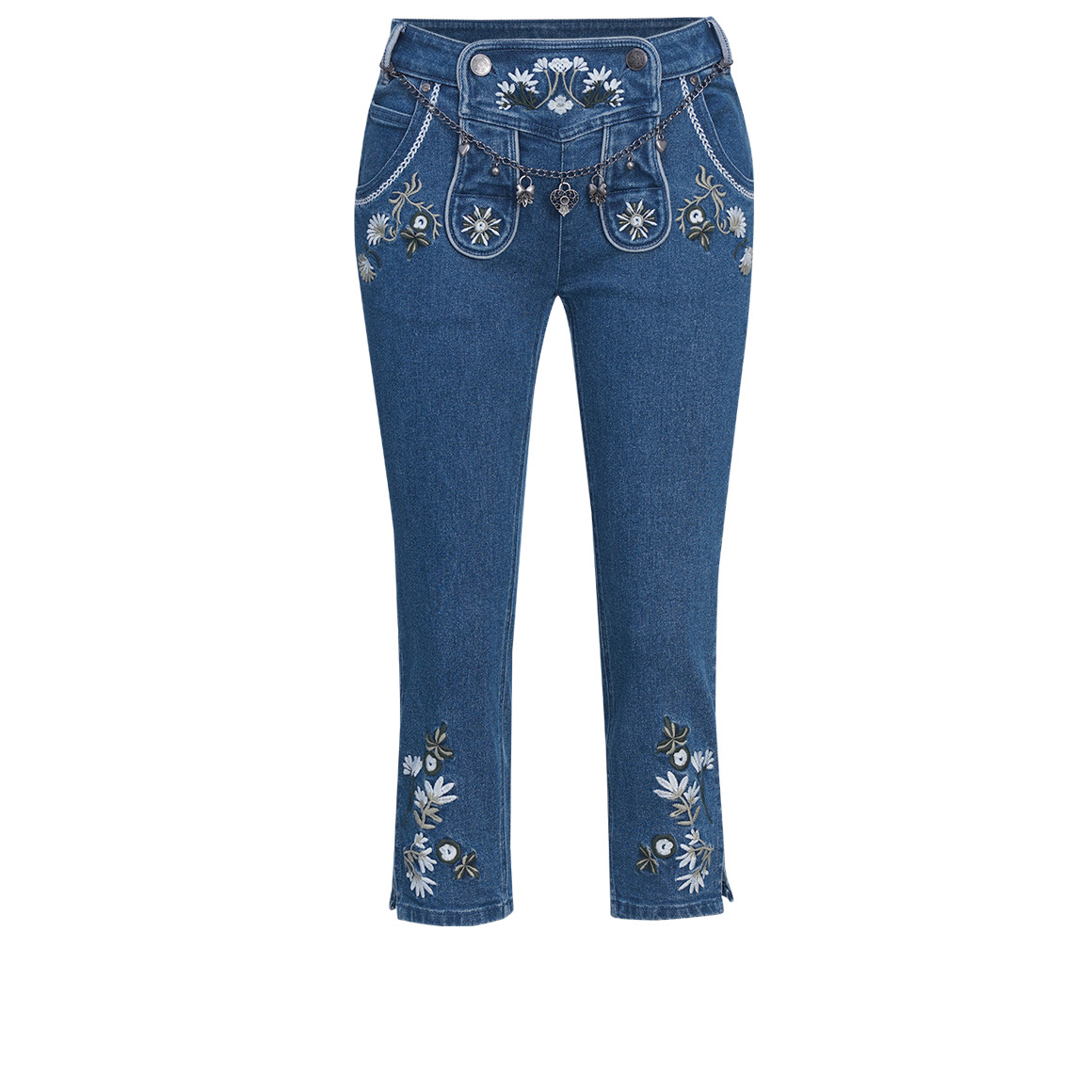 3/4 Damen Trachtenhose mit Stickereien 3/4 Damen Trachtenhose mit Stickereien von Gina Benotti