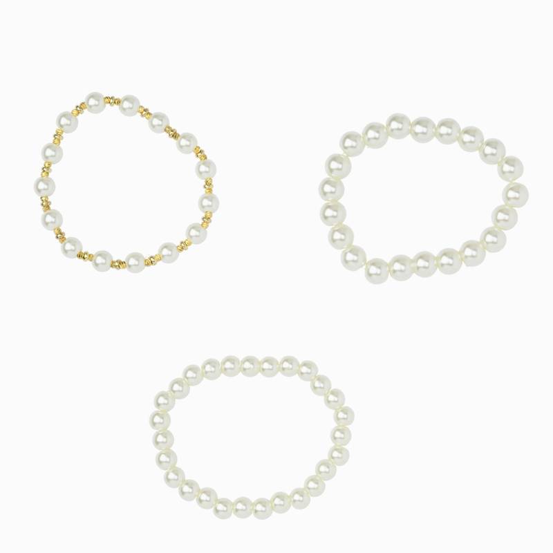 3 Damen Armbänder mit Perlen von Gina Benotti