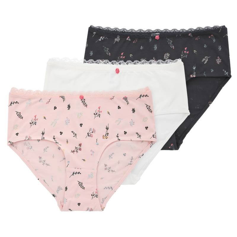3 Damen Pantys mit Spitze von Gina Benotti