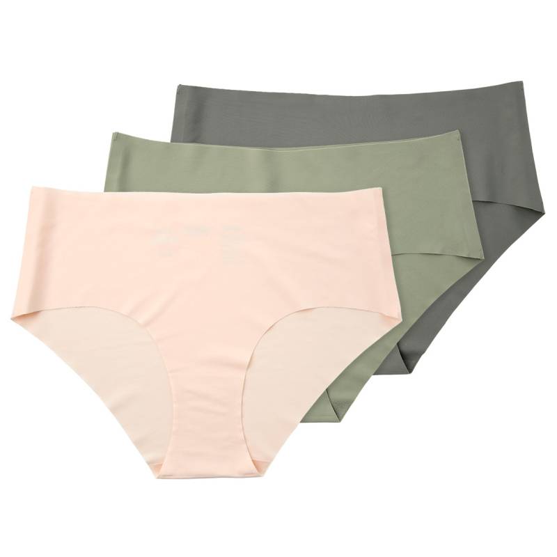 3 Damen Seamless-Pantys aus Mikrofaser von Gina Benotti