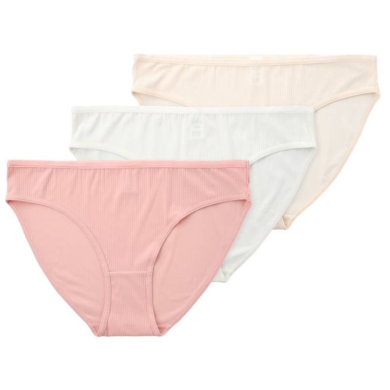 3 Damen Slips mit Rippstruktur von Gina Benotti