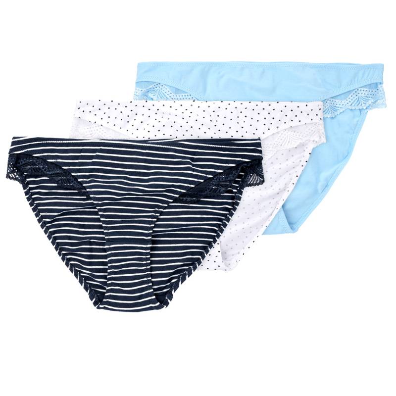 3 Damen Slips mit Spitze von Gina Benotti