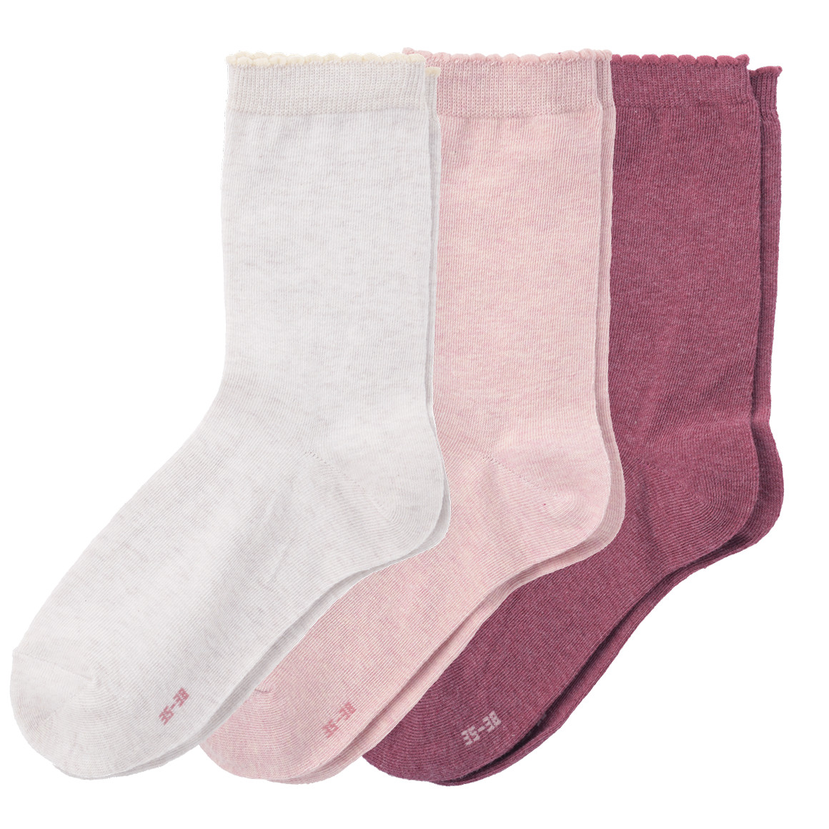 3 Paar Damen Socken in verschiedenen Farben von Gina Benotti