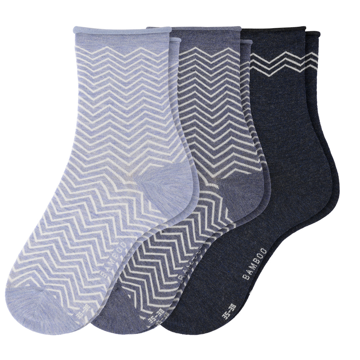 3 Paar Damen Socken mit Viskose von Gina Benotti