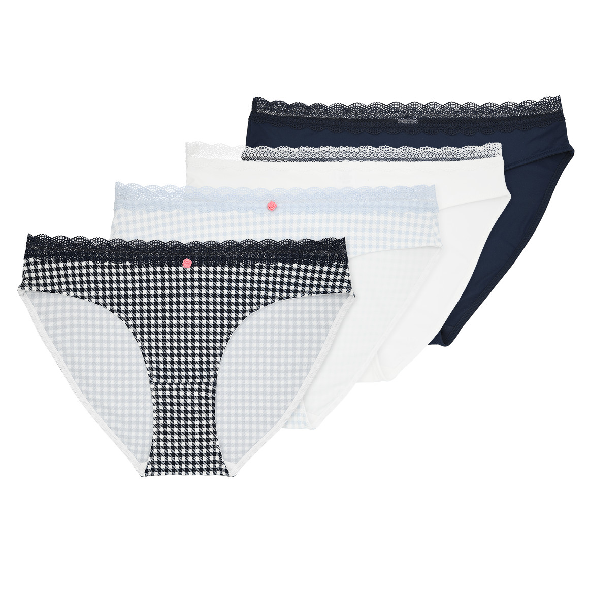4 Damen Slips in verschiedenen Dessins 4 Damen Slips in verschiedenen Dessins von Gina Benotti
