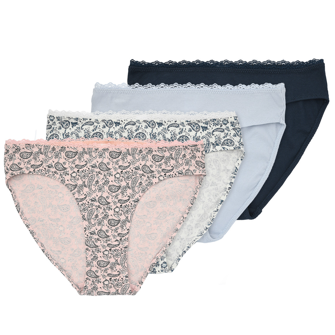 4 Damen Slips mit Bio-Baumwolle von Gina Benotti