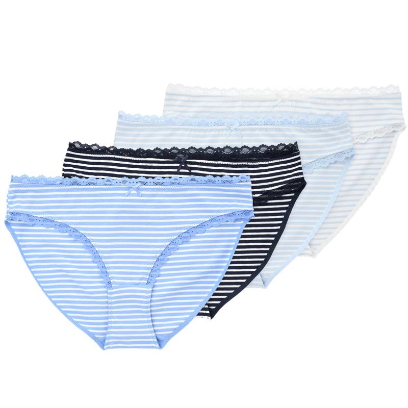 4 Damen Slips mit Spitze von Gina Benotti