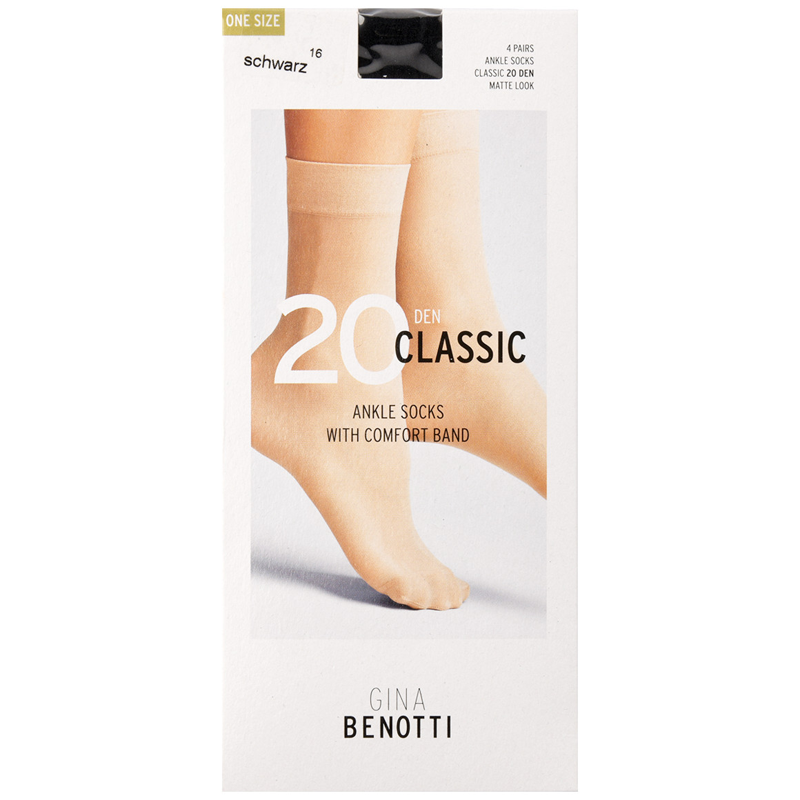 4 Paar Damen Feinstrümpfe in matter Optik von Gina Benotti