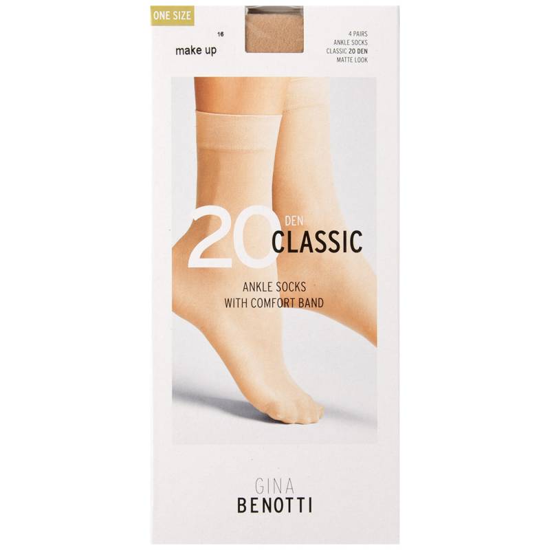 4 Paar Damen Feinstrumpfsocken mit 20 DEN 4 Paar Damen Feinstrumpfsocken mit 20 DEN von Gina Benotti