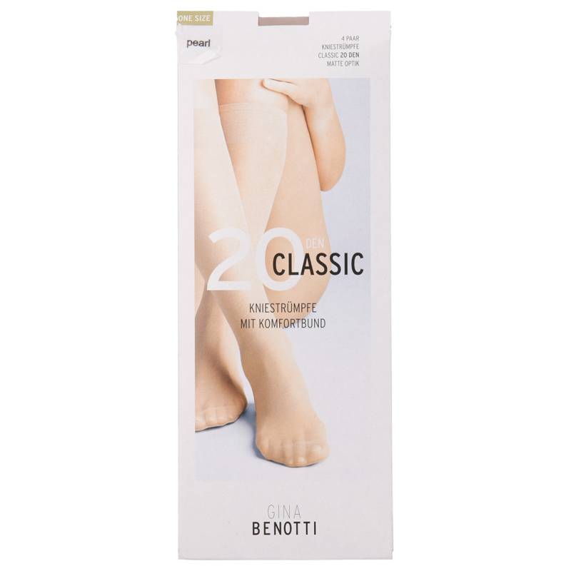 4 Paar Damen Kniestrümpfe 20 DEN 4 Paar Damen Kniestrümpfe 20 DEN von Gina Benotti