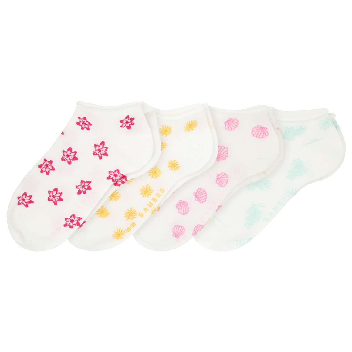 4 Paar Damen Sneaker-Socken im Muster-Mix 4 Paar Damen Sneaker-Socken im Muster-Mix von Gina Benotti