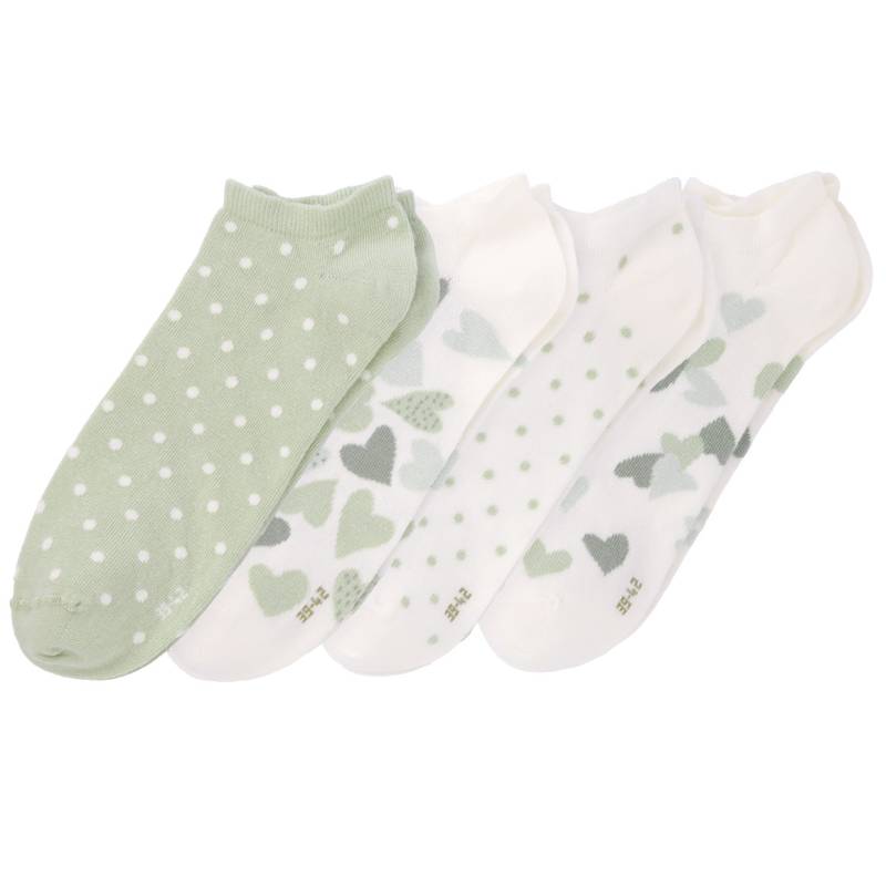 4 Paar Damen Sneaker-Socken im Set von Gina Benotti