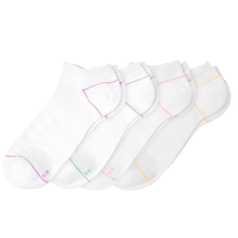 4 Paar Damen Sneaker-Socken mit Sortierhilfe von Gina Benotti