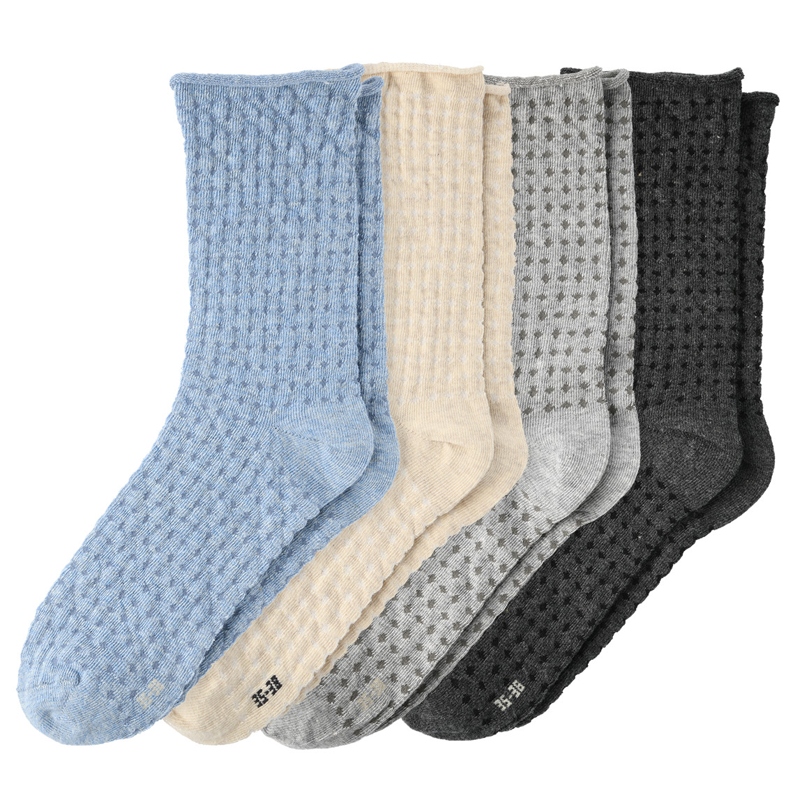 4 Paar Damen Socken mit dezentem Muster von Gina Benotti
